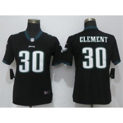Women Nike Philadelphia Eagles #30 Corey Clement Black Vapor Untouchable Player Limited NFL Jersey