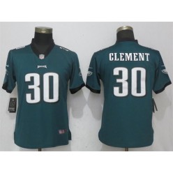 Women Nike Philadelphia Eagles #30 Corey Clement Green Vapor Untouchable Player Limited NFL Jersey