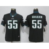 Women Nike Philadelphia Eagles #55 Brandon Graham Black Vapor Untouchable Player Limited NFL Jersey