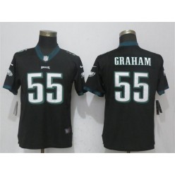 Women Nike Philadelphia Eagles #55 Brandon Graham Black Vapor Untouchable Player Limited NFL Jersey