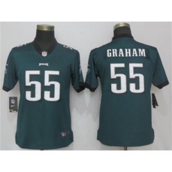 Women Nike Philadelphia Eagles #55 Brandon Graham Green Vapor Untouchable Limited NFL Jersey