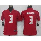 Women Nike Tampa Bay Buccaneers #3 Jameis Winston Red Color Rush Limited NFL Jersey