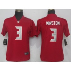 Women Nike Tampa Bay Buccaneers #3 Jameis Winston Red Color Rush Limited NFL Jersey