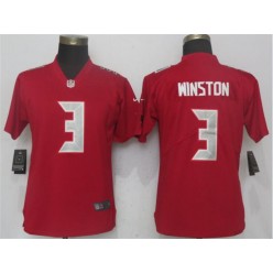 Women Nike Tampa Bay Buccaneers #3 Jameis Winston Red Color Rush Limited NFL Jersey