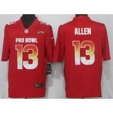 Los Angeles Chargers #13 Keenan Allen Red AFC 2018 Pro Bowl Game Nike NFL Men Jersey