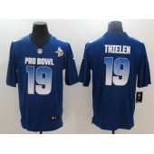 Minnesota Vikings #19 Adam Thielen Royal NFC 2018 Pro Bowl Game Nike NFL Men Jersey