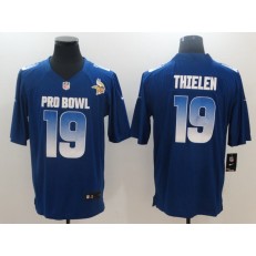 Minnesota Vikings #19 Adam Thielen Royal NFC 2018 Pro Bowl Game Nike NFL Men Jersey