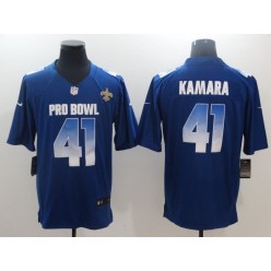 New Orleans Saints #41 Alvin Kamara Royal NFC 2018 Pro Bowl Game Nike NFL Men Jersey