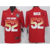 Oakland Raiders #52 Khalil Mack Red AFC 2018 Pro Bowl Game Nike NFL Men Jersey