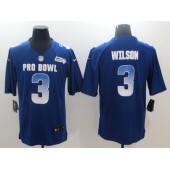 Seattle Seahawks #3 Russell Wilson Royal NFC 2018 Pro Bowl Game Nike NFL Men Jersey