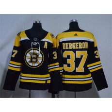 Boston Bruins #37 Patrice Bergeron Black Women Adidas Jersey