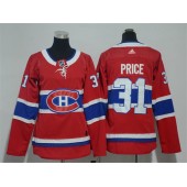 Montreal Canadiens #31 Carey Price Red Women Adidas Jersey
