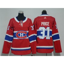 Montreal Canadiens #31 Carey Price Red Women Adidas Jersey