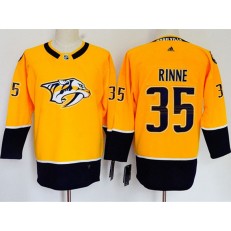 Nashville Predators #35 Pekka Rinne Gold Women Adidas Jersey