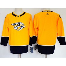 Nashville Predators Blank Gold Women Adidas Jersey