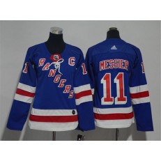 New York Rangers #11 Mark Messier Blue Women Adidas Jersey