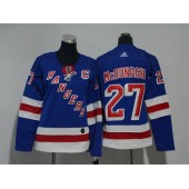 New York Rangers #27 Ryan McDonagh Blue Women Adidas Jersey