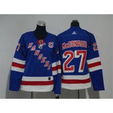 New York Rangers #27 Ryan McDonagh Blue Women Adidas Jersey