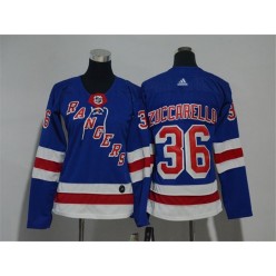 New York Rangers #36 Mats Zuccarello Blue Women Adidas Jersey
