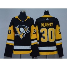Pittsburgh Penguins #30 Matt Murray Black Women Adidas Jersey