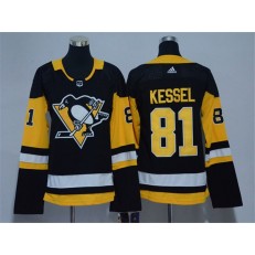 Pittsburgh Penguins #81 Phil Kessel Black Women Adidas Jersey