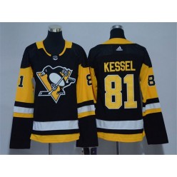 Pittsburgh Penguins #81 Phil Kessel Black Women Adidas Jersey