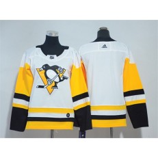 Pittsburgh Penguins Blank White Women Adidas Jersey