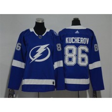 Tampa Bay Lightning #86 Nikita Kucherov Blue Women Adidas Jersey