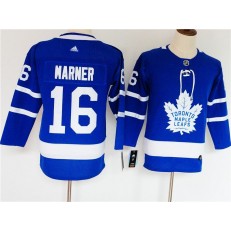 Toronto Maple Leafs #16 Mitch Marner Blue Women Adidas Jersey
