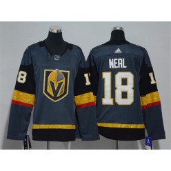 Vegas Golden Knights #18 James Neal Gray Women Adidas Jersey