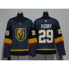 Vegas Golden Knights #29 Marc-Andre Fleury Gray Women Adidas Jersey