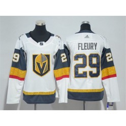 Vegas Golden Knights #29 Marc-Andre Fleury White Women Adidas Jersey