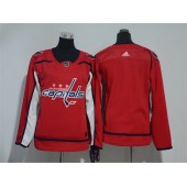 Washington Capitals Blank Red Women Adidas Jersey