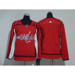 Washington Capitals Blank Red Women Adidas Jersey