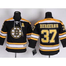 Boston Bruins #37 Patrice Bergeron Black Youth Reebok Jersey