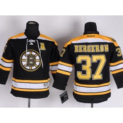 Boston Bruins #37 Patrice Bergeron Black Youth Reebok Jersey