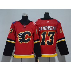 Calgary Flames #13 Johnny Gaudreau Red Youth Adidas Jersey
