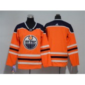 Edmonton Oilers Blank Orange Youth Adidas Jersey