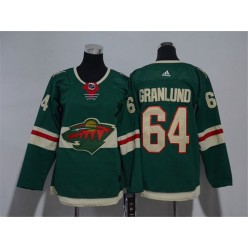 Minnesota Wild #64 Mikael Granlund Green Youth Adidas Jersey