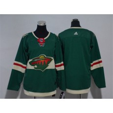 Minnesota Wild Blank Green Youth Adidas Jersey