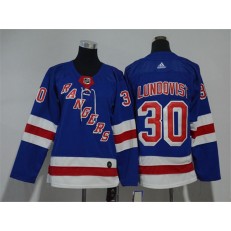 New York Rangers #30 Henrik Lundqvist Blue Youth Adidas Jersey