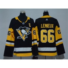 Pittsburgh Penguins #66 Mario Lemieux Black Youth Adidas Jersey