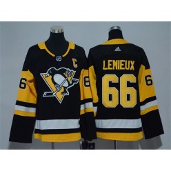 Pittsburgh Penguins #66 Mario Lemieux Black Youth Adidas Jersey