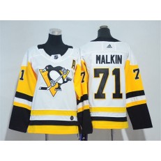 Pittsburgh Penguins #71 Evgeni Malkin White Youth Adidas Jersey