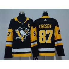 Pittsburgh Penguins #87 Sidney Crosby Black Youth Adidas Jersey