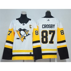 Pittsburgh Penguins #87 Sidney Crosby White Youth Adidas Jersey