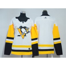 Pittsburgh Penguins Blank White Youth Adidas Jersey