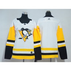 Pittsburgh Penguins Blank White Youth Adidas Jersey