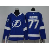 Tampa Bay Lightning #77 Victor Hedman Blue Youth Adidas Jersey