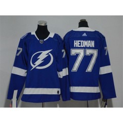 Tampa Bay Lightning #77 Victor Hedman Blue Youth Adidas Jersey